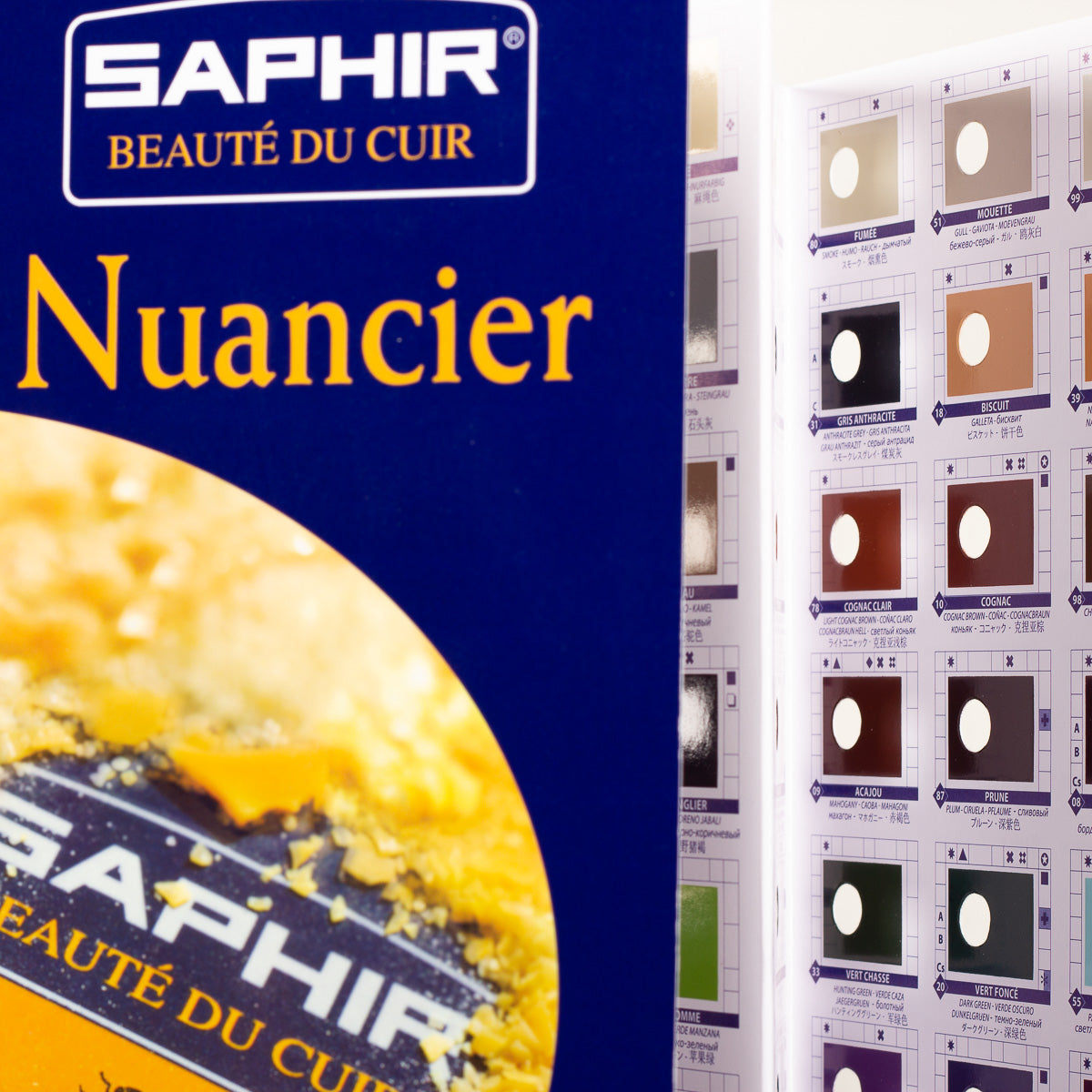 Saphir Colour chart